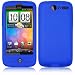 Blue XYLO SuperTuff Soft Silicone Shell / Skin / Case for the HTC Desire Mobile Phone.  from Xylo