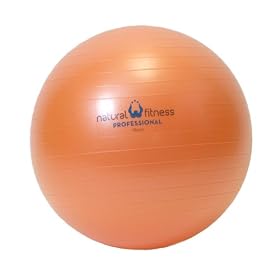 Natural Fitness 45cm Professional Burst-Resistant Exercise Ball (Flame)