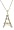 10k White Gold Diamond Eiffel Tower Pendant (1/10 cttw, I-J Color, I3 Clarity), 18