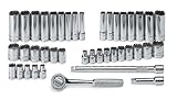 SK 91844-12 41 Piece 1/4-Inch Drive 12 Point 3/16-Inch to 9/16-Inch and 5-Millimeter to 14-Millimeter Standard and Deep Socket Set