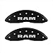 MGP Caliper Covers 55001SRAMMB RAM Matte Black Caliper Covers - Engraved Front & Rear, Set of 4
