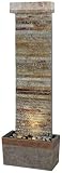 Tacora Slate And Copper Vertical Wall Fountain