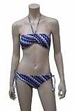 Women's Bandeau Bikini With Soft Cup Padding, Adjustable Halter Strap and Non-Slip Elastic Swimsuit by Eliana
