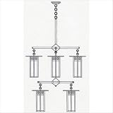 ArroyoCraftsman GCH-9/4/4 Glasgow Eight Light Two Tier Chandelier