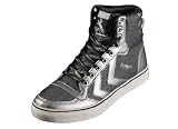 New Women's Stadil Hi Shimmer Canvas Silver Crystal Rock Shoe By Hummel