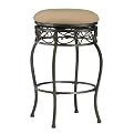 Backless Lincoln Swivel Bar Stool