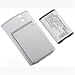 BlackBerry 8300 Curve Series 1800mAh Extended Battery with Silver Battery Door