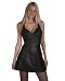 Strap Gothic Black Leather Steel Boned Overbust Corset Front buckle up Back Lacing Corset With Steel Ring