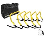 SKLZ Speed Hurdles - 5 Adjustable Height Hurdles with Free SKLZ Carry Bag