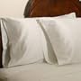 400 Thread Count Solid Sateen Egyptian Cotton Pillow Case Standard Size .White