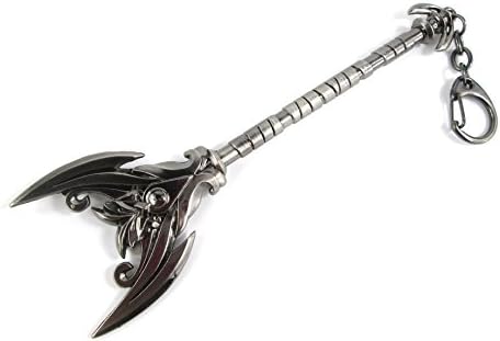E-Mell League of Legends Cosplay Fae Sorceress Lulu HTTYD Dragon Chaser Key Chain (Gray)
