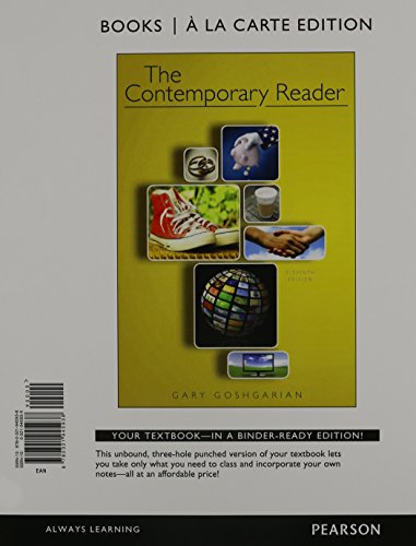 The Contemporary Reader, Books a la Carte Edition Plus MyWritingLab -- Access Card Package (11th Edition)