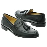 Johnston and Murphy Men's Cowley Tassel (Black Calf/Deer 8.5 M)