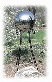 10 Inch Silver Stainless Steel Gazing Globe