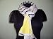 Yellow and Black 100% Linen Printed Scarf