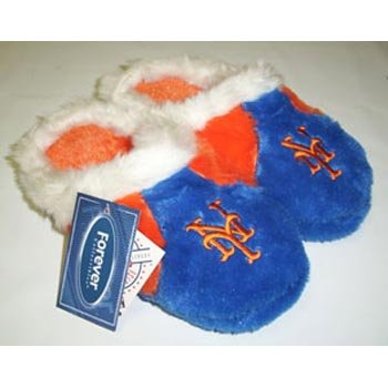 New York Mets MLB Youth Plush Slippers - XL