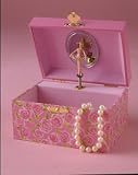 Young Girl ,Rose Ballet Dancer Musical Jewelry Box