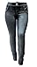D&B PLUS SIZE WOMEN'S Stretch premium BLACK denim jeans Skinny PANTS
