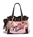 Juicy Couture Velour Rose Flower Daydreamer Bag Tote Pink