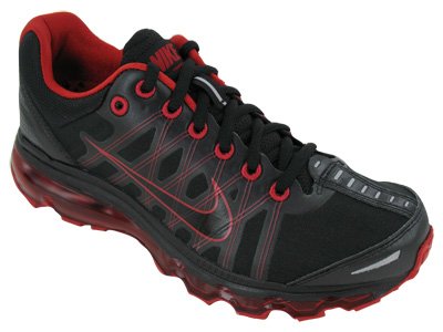 Nike Air Max+ 2009 Womens Running Shoes Black/Black-Varsity Red 476784-001-8.5 On Sale