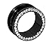 Black Anodized Titanium Over Surgical Steel Screw-on Plugs/gauges with Clear Diamond Cz Stones 2 Pieces