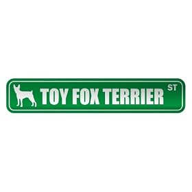  TOY FOX TERRIER ST  STREET SIGN DOG from Dog Toys