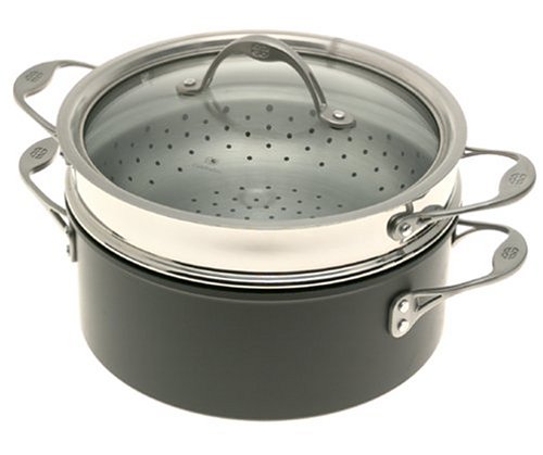 Calphalon One Nonstick 5-Quart Saucier with Steamer Insert