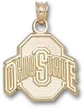 Ohio State Buckeyes Solid 10K Gold ''O'' 5/8'' Pendant