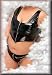  : Sexy y2Diva Patent Zipper Bustier shown with Thong (DIVA3-1037X) in Queen Plus Size 1X, 2X or 3X