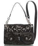 Coach Poppy Liquid Gloss Patent Large Hippie Tote Convertible Bag Black 18678