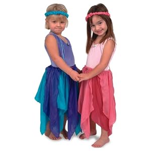 Sarah's Silks Reversible Turquoise and Purple Fairy Skirt
