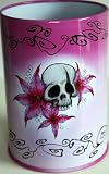 Eigenschaften Döll / Stifteköcher Piratenbraut Totenkopf mit Blume