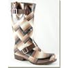 Jeffrey Campbell - Women's Brown Squares Rain Boots