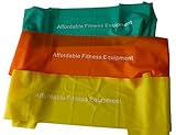 Resistance Bands - Pack of Three - Stretch Bands - Toning - Strengthening - Stretching Bands for Pilates - Yoga - Core exercises. Perfect for Slimming and Toning the Whole Body