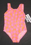 Girls 1 PC Orange/HotPinkDaisies