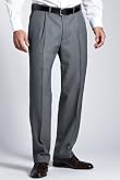 Crease Resistant Active Waistband Single Pleat Trousers [T18-3242-S]