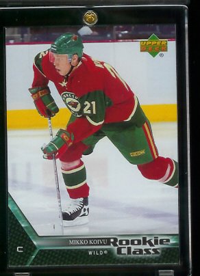 2005 06 Upper Deck Mikko Koivu Minnesota Wild Hockey Rookie Card #36 - In Protective Display Case!!