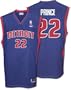 Tayshaun Prince Blue Reebok NBA Replica Detroit Pistons Jersey