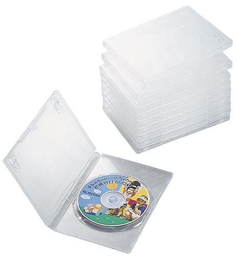 ELECOM CCD-DVD03CR DVDトールケース