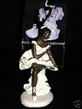 BALLET - BALLERINA STATUE / AFRICAN AMERICAN ETHNIC BALLET SPORTS THEATRE / STAGE DANCE ART CLASSIC CURIO FIGURINE