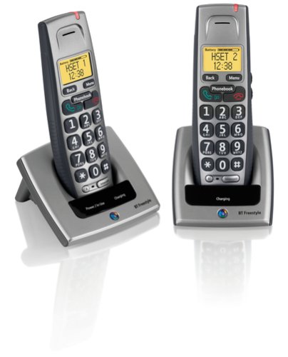 BT Freestyle 710 Twin DECT Telephone - Titanium Grey