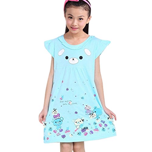 HAPPY CHERRY Cute Cotton Girls Nightgowns Pajamas