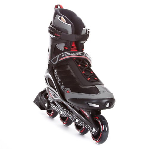 Rollerblade 12 Spiritblade Recreational Skate (Black/Red, US Men's Size 13)