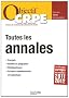 Toutes les annales CRPE : Epreuves �crites d'admissibilit�