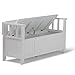 SIMPLIHOME Acadian Entryway Storage Bench - 48 inch Wide Solid Wood Hallway Seat in White, Transitional Bench for Entryway or Living Room with Lift-Up Lid and Spacious Storage