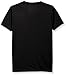 adidas Big Girls' 2-Tone V-neck Climate Tee, Black, Large/14
