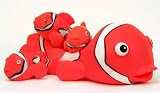Clown Fish Rubber Bath Toy Family