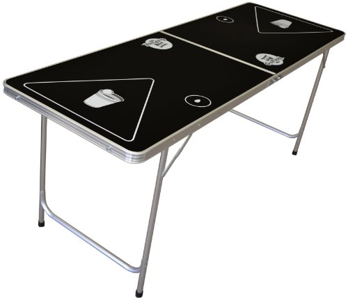 Go Pong 6-Foot Portable Folding Beer Pong / Flip Cup Table (6 balls included)