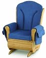 Foundations Saferocker Deluxe Adult Glider Rocker, Natural
