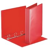 Produkt-Bild: Leitz 49713 Ringbuch Pr&auml;sentation, mit Taschen, A4, PP, 4 Ringe, 30 mm, rot